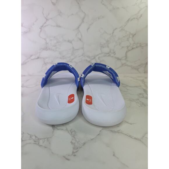 Nike Women's Victori One Slide Sandals Red/White/Blue #CN9676-400 Size:8 - Picture 3 of 6